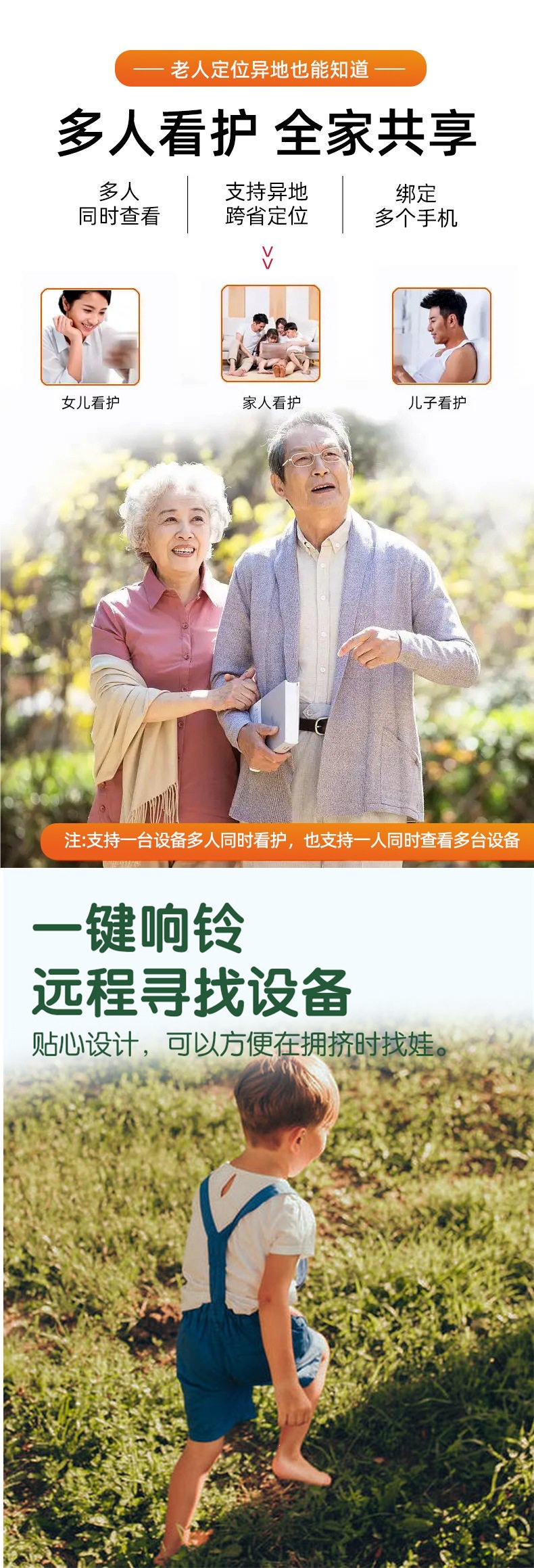 Children's GPS tracker, anti-lost tracking device for the elderly, Alzheimer's tracking locator, positioning bracelet