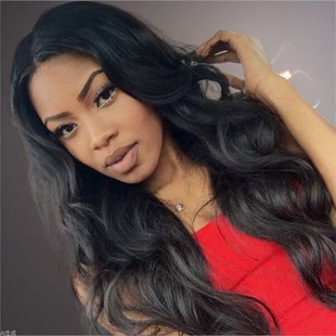 Factory wholesale Amazon wig women's black big wave long curly hair African chemical fiber full head cover in stock