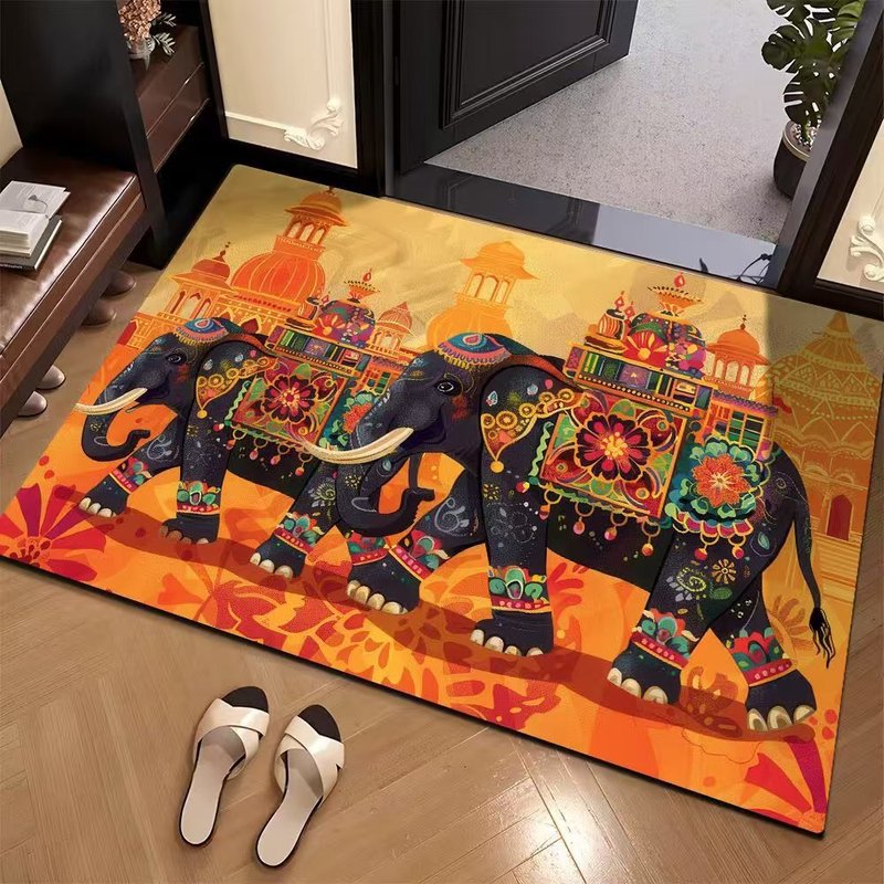 亚马逊新款吸水地垫家用卫生间厨房防滑耐脏易清洗速干硅藻泥脚垫|undefined