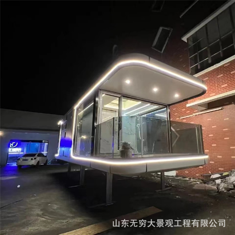 Contenedor B & B Cabina de manzana B & B acampar al aire libre viviendo en cuajo Red B & B cabina cuadrada lugar escénico recepción turística