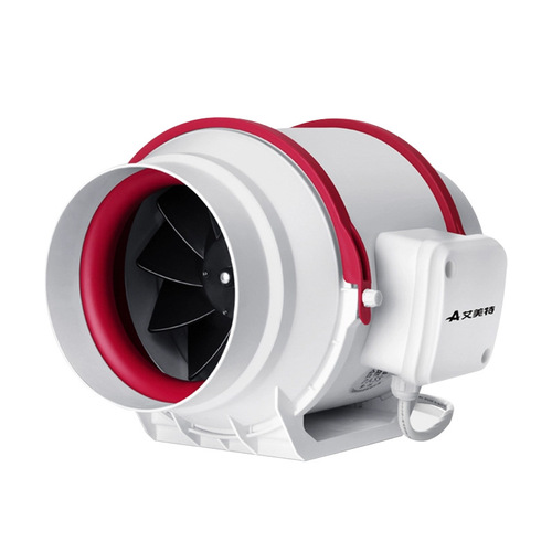 Emette Pipe Fan Exhaust Fan Quiet Air Exhaust Kitchen Powerful Smoke Exhaust Crossflow Boost Home Ventilator
