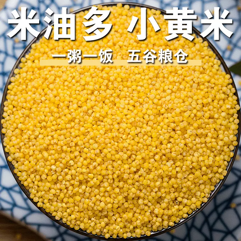 小黄米新米家用黄小米小米子贡米米油厚杂粮小黄米粥料油糯小米f