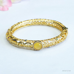 Yuyu natural amber bracelet Jin Po retro bracelet bracelet adjustable factory wholesale generation HP3072709