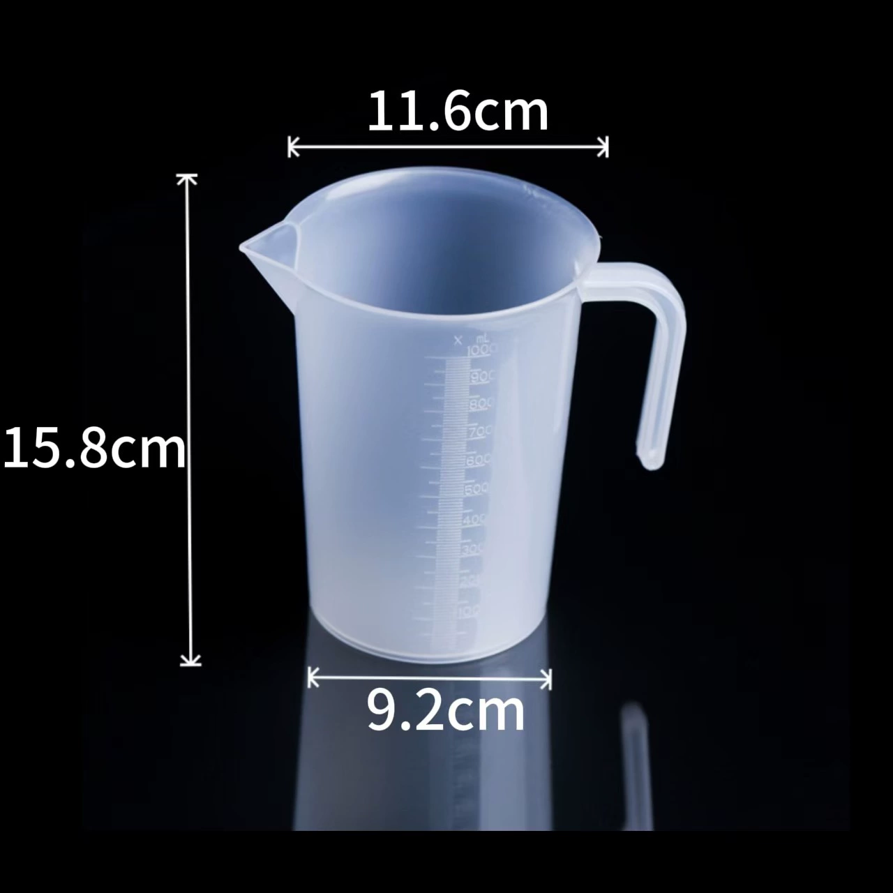 Measuring cup, plastic milk tea for commercial use