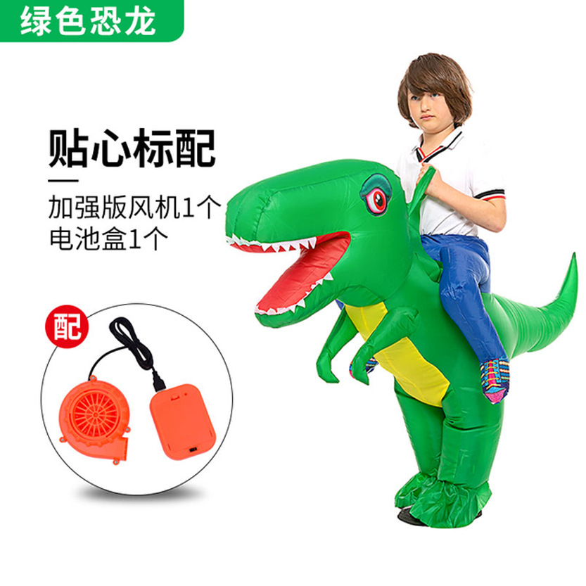 Fiesta de Halloween Traje inflable Tyrannosaurus Rex Montando Dinosaurio Vaca Shark Marioneta Traje Alien Fantasma Abrazado