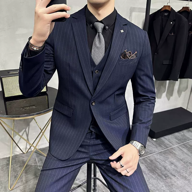 Suit, jacket, set, Korean style, plus size