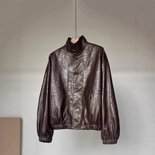 海宁真皮皮衣女款2025年新款今年流行超火爆款头层绵羊皮夹克外套