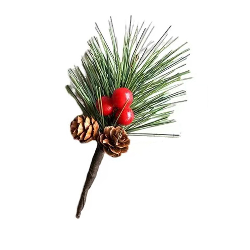 クリスマス装飾花束DIY花輪クリスマスツリーと祝日のショーウインドーバーのシーンシミュレーション松果部品|undefined