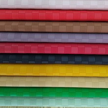 纯色PU压线皮革人造皮革方格优质哑光仿羊皮PU压线皮料口金箱包