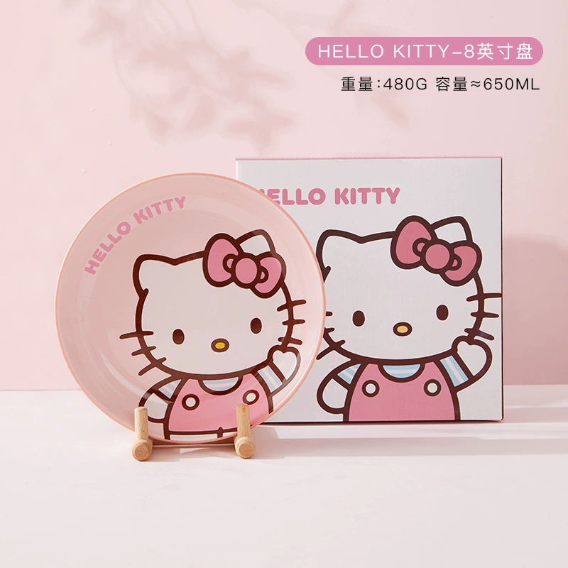 Керамическая посуда (Hello Kitty) милые высококачественные чаши и тарелки, разные размеры 4,5–8 дюймов