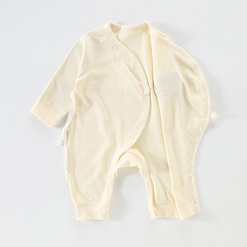 Baby onesies spring and autumn category A newborn clothes baby pure cotton bag fart clothes Anyang children's clothing baby harem clothes