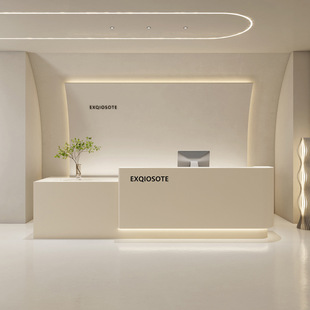 Cream wind curved net red cashier company front desk women's clothing store shop bar beauty salon cabinet