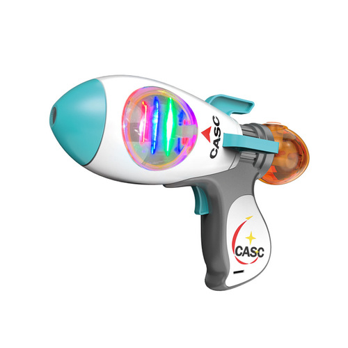 Cross-border electric children's toy gun music sound and light spray rotating projection handheld aviation gun street stall toys wholesale
