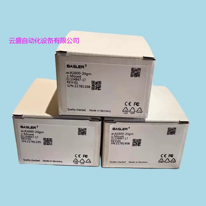 Промышленная камера Basler Baslerr acA1600-20gm, физическое изображение, оригинальная точечная цена, продажа по договоренности