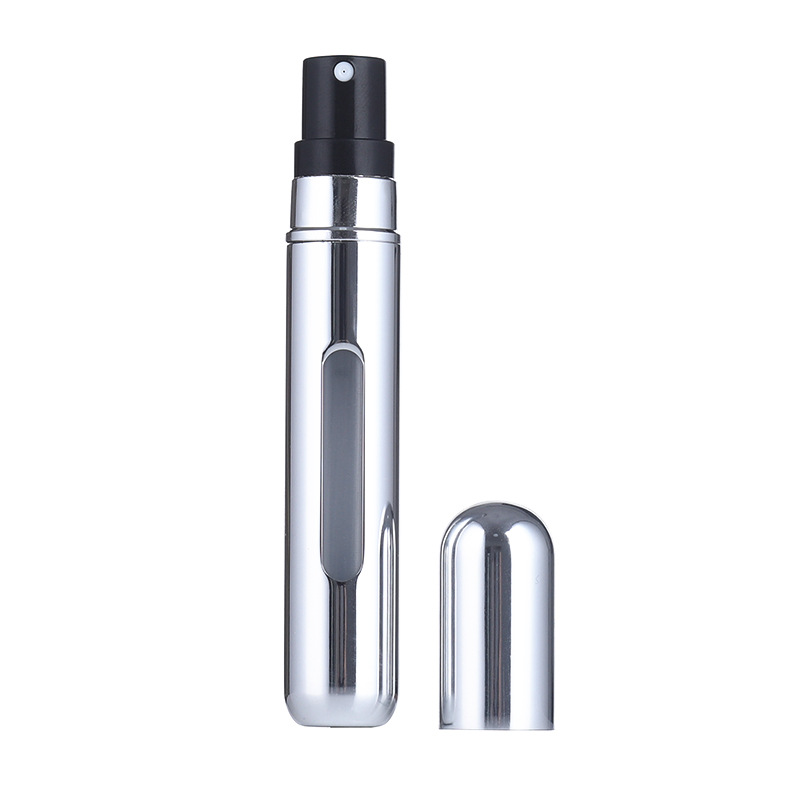Los fabricantes suministran botella de perfume portátil de llenado inferior de 8ml en stock botella secundaria de perfume de viaje al por mayor