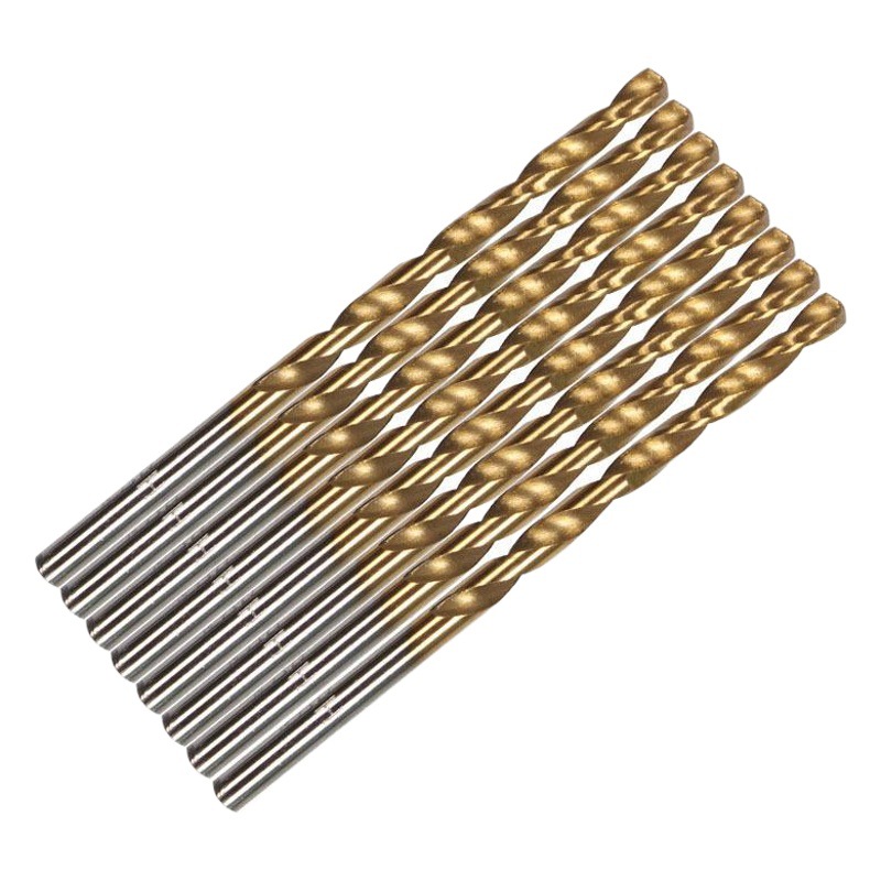 99 piezas de titanio Chapado en mango recto Twist drill traje de acero de alta velocidad mango redondo taladro de perforación de carpintería al por mayor