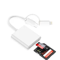 Совместимое устройство чтения карт памяти Apple TypeC SD/TF, конвертер карт памяти OTG, устройство чтения карт памяти TypeC для мобильных телефонов