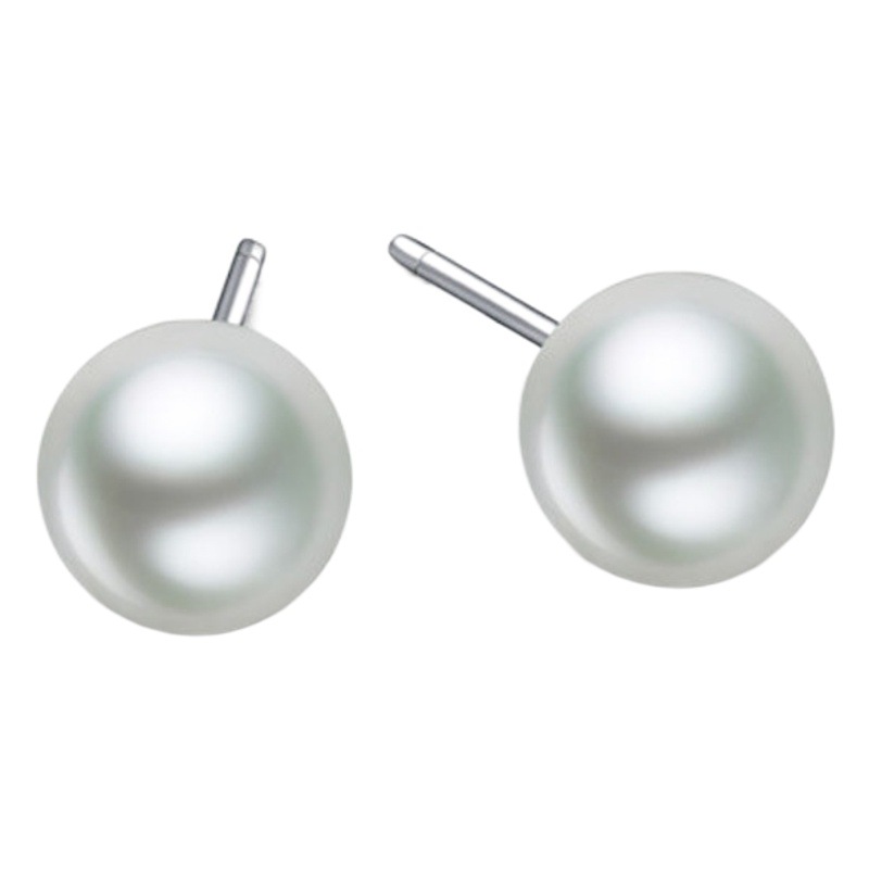 @ Oferta Especial @ 8MM Japonés y Coreano de la perla de la joyería de los pequeños granos pendientes simples pequeños del todo-fósforo de los pernos prisioneros del oído de la joyería al por mayor