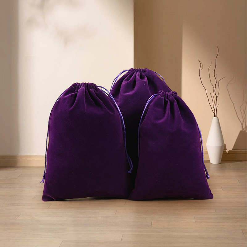 Bolsa de terciopelo de boca de Shu Corea tira de la cuerda Corea del Sur joyas de regalo de color para recibir pequeñas bolsas de tela engrosadas bolsas de regalo de joyas