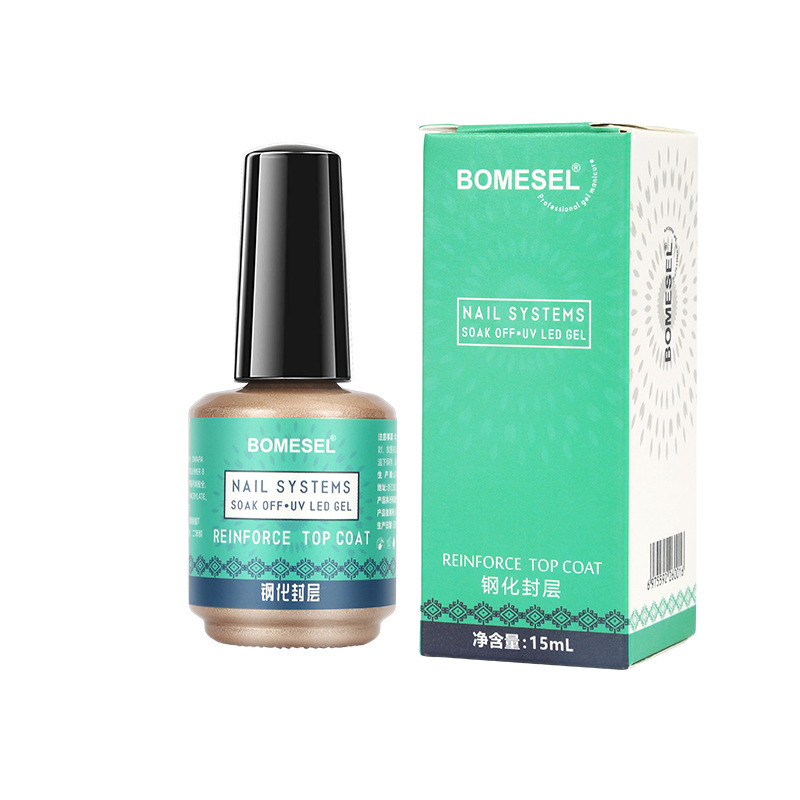 Capa de sellado de aceite brillante de larga duración pegamento base de esmalte de uñas pegamento base de pegamento funcional capa de sellado esmerilado manicura base extraíble pegamento agente de unión