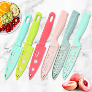 Fruit knife household kitchen artifact multi-function peeler folding stainless steel peeler portable knife