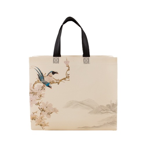 Creative coated non-woven clothing bag LOGO shopping gift bag color printing advertising non-woven bag promotion