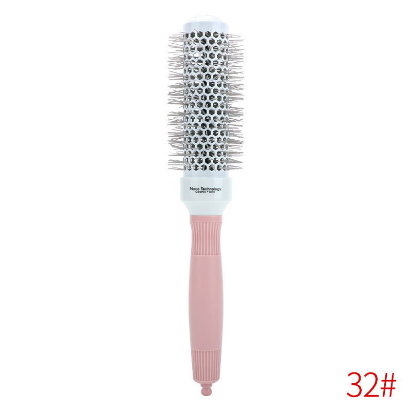 Directo de fábrica cilindro Pelo Rizado profesional modelado en polvo tubo de aluminio peine tubo de aluminio de aire térmico de cerámica peine del pelo