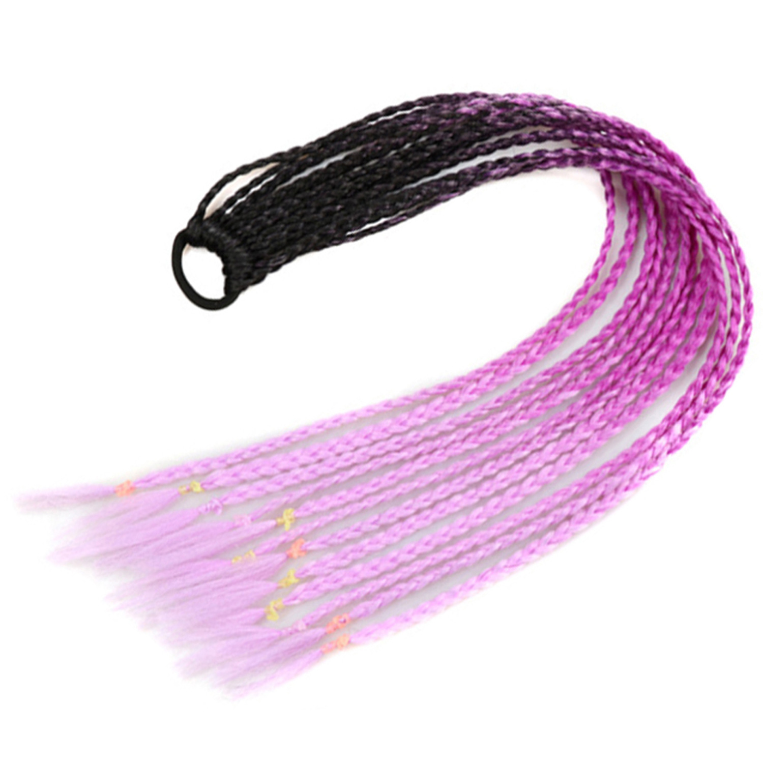 Inventario al por mayor colorido trenzas de tres hebras africanas trenzas sucias trenzas de caballo recogidas en stock Inventario