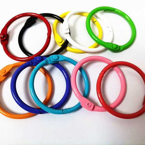 Hole punch binding ring open ring notebook loose-leaf ring desk calendar DIY photo album binding iron ring open ring