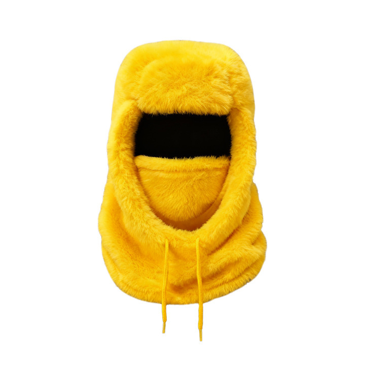 Europa y los Estados Unidos de peluche calentamiento protector de orejas de cuello en invierno máscara de esquí grueso sombrero antiviento para hombres y mujeres