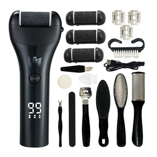 New electric foot grinder digital display rechargeable pedicure washing automatic peeling calluses foot grinder set