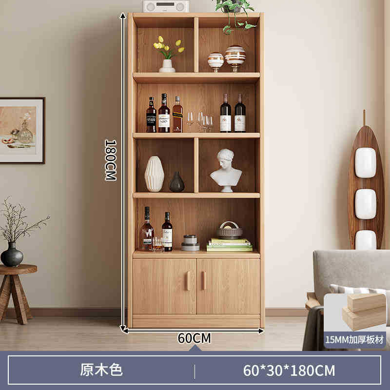 Estante de madera sólida estante de almacenamiento estante de piso simple estante de libros para niños estudiantes dormitorio doméstico sala de estar armario de almacenamiento multicapa