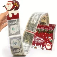 Красный кассовый ящик christmas money box вечеринка украшения Рождественская вечеринка Поставки наличными подарочная коробка