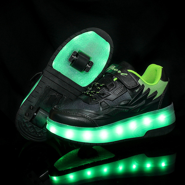 dual wheel children's comfortable footwear for adults