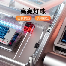 F3F5灯珠高亮红灯3MM5MM直插式圆头白发红灯红发红灯发光二极管