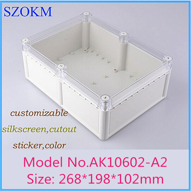 奥科姆ABS塑料仪表仪器壳体IP68户外电源防水接线盒外壳10602-A2