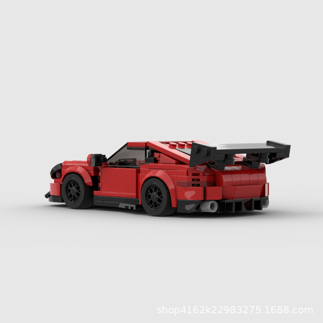 Compatible con Lego Bao Shi Jie 911GT3RS Racing Supercar 992moc Speed 8 grid car boy bloques de construcción
