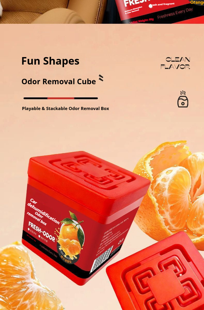 Cross-Border Special Car Dehumidifier Box, In-Car Odor Removal Magic Box, Removes Musty Smell and Odor from the Car, Long-Lasting Fragrance, Moisture Absorption