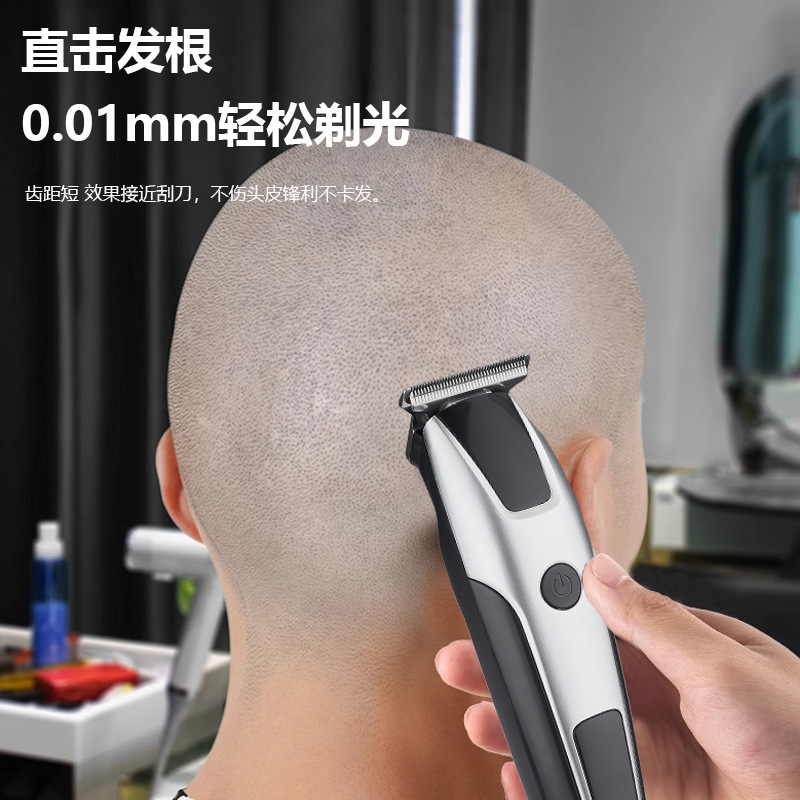 クロスボーダー液晶デジタル表示オイルヘッド電気はさみ防水彫刻セルフサービス理髪器充電式type-cV896|undefined