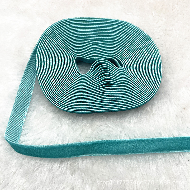 Fabricantes al por mayor 1CM hechos a mano embalaje de regalos de cinta de lana unilateral cinta de cebolla cinta de terciopelo decoración DIY