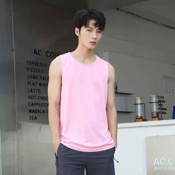 Fitness Series Quick-Drying Vest Men's Sports Breathable Fitness Clothing Sleeveless Loose Casual Men's Vest Sweatshirt Running