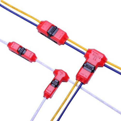 T-type H-type single and double line splicing connector, spliceless rapid wiring, wire card, line pet pressing type
