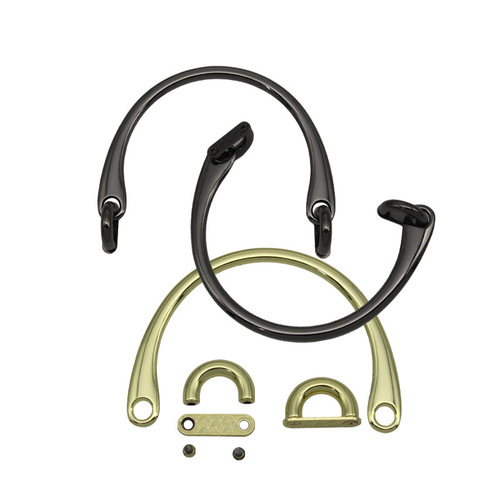 Semi-circle handle wholesale luggage hardware accessories bag metal handle new style hand buckle semi-circle handle