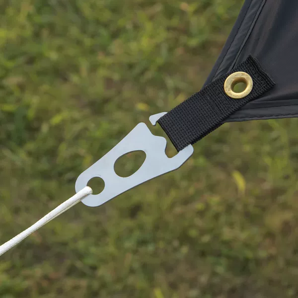 Tent Canopy Pole Triangular Piece Outdoor Wind Rope Buckle Adjustment Pull Rope Accessories Camping Stainless Steel Triangle Buckle