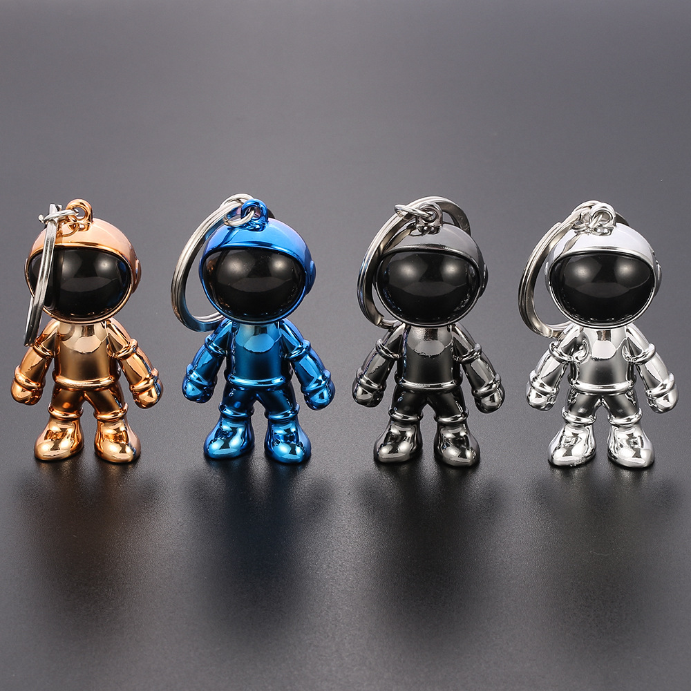 Cartoon Style Astronaut Plastic Unisex Bag Pendant Keychain display picture 1