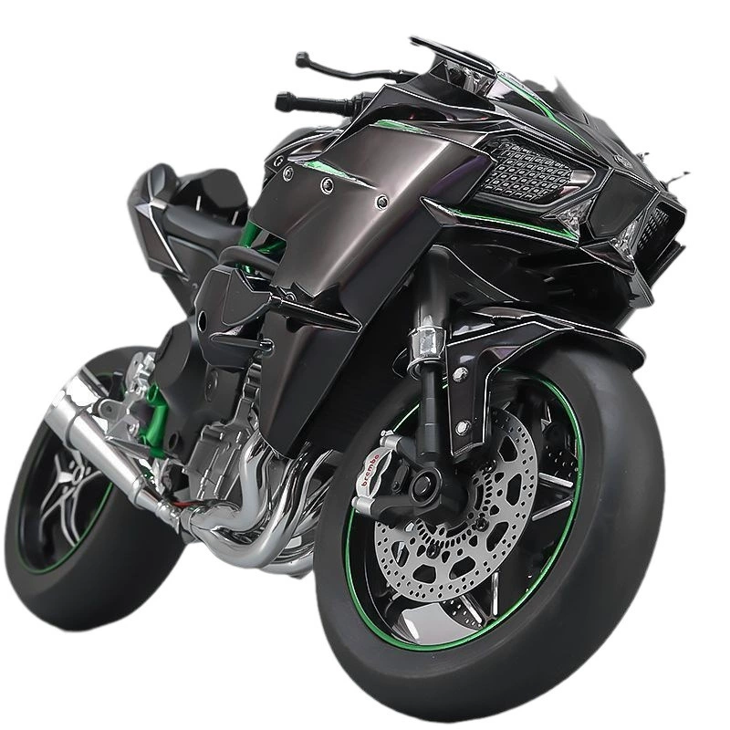 Модель мотоцикла 1:6 Kawasaki H2R, металлическая, запускаемая и распыляемая, детализированная