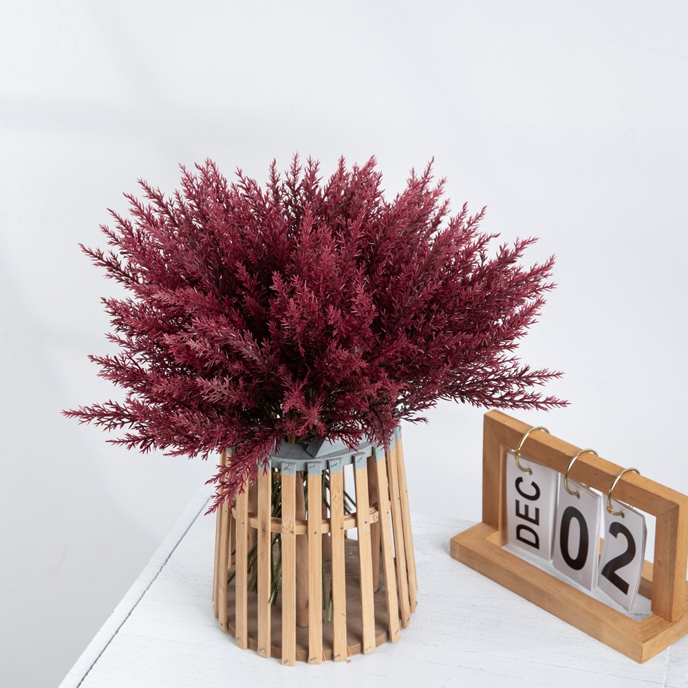 仿真花細霧凇長把束INS風廠家家居裝飾跨境婚慶批發假花YC1070