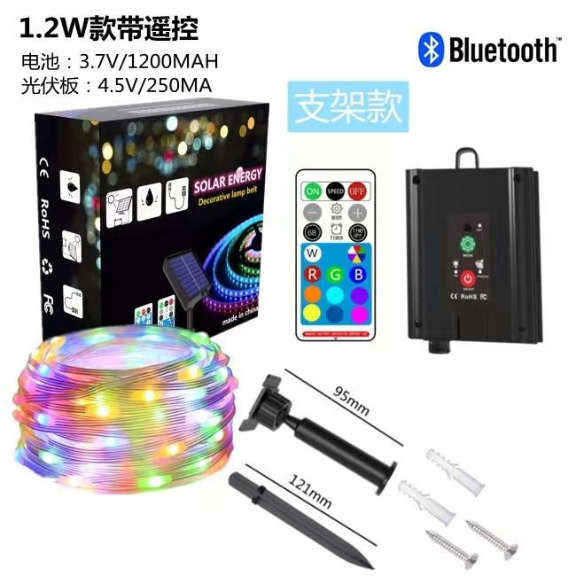 Cadena de luz LED RGB color mágico inteligente APP punto de control de alambre de cuero luz DIY modelado vacaciones decoración de Navidad control de voz Luz de hadas image 10