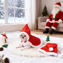狗狗秋冬装保暖衣服小红帽斗篷圣诞节宠物猫咪连帽披风宠物服饰