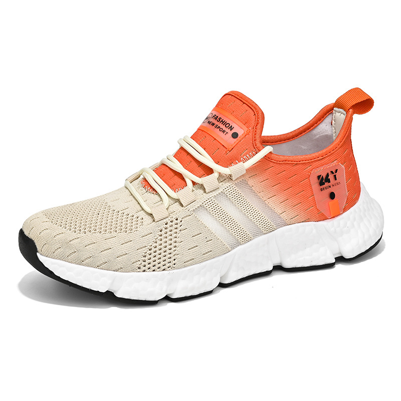 2023 Live Streaming palomitas de maíz inferior ligero deportes correr casual zapatos al aire libre zapatos de los hombres volando tejido Coco zapatos al por mayor